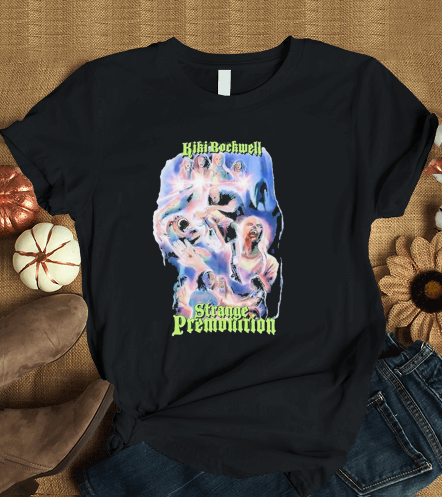 Kiki Rockwell Strange Premonition 80s Movie Retro Collage T-Shirt