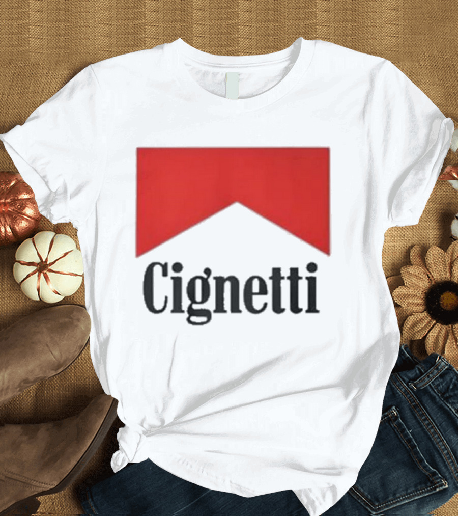 Cignetti Red Chevron Logo Design Joe Buck T-Shirt