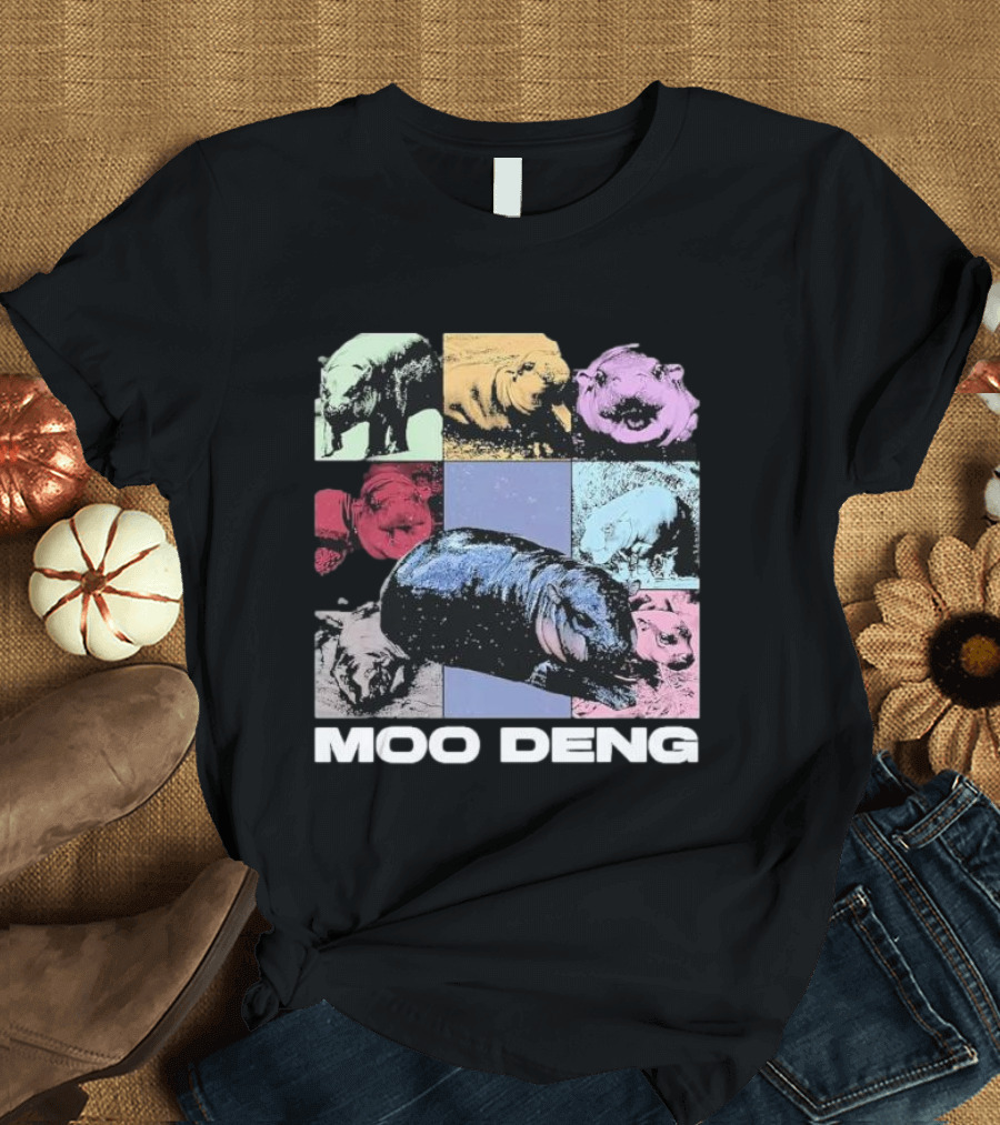 Moo Deng Era Cute Baby Hippo Pop T-Shirt