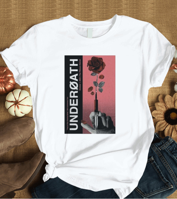 T-Shirt: UNDEROATH Voyeurist Tour Oct 1 2024 The Fillmore Detroit T-Shirt UNDEROATH Voyeurist Tour Oct 1 2024 The Fillmore Detroit T-Shirt