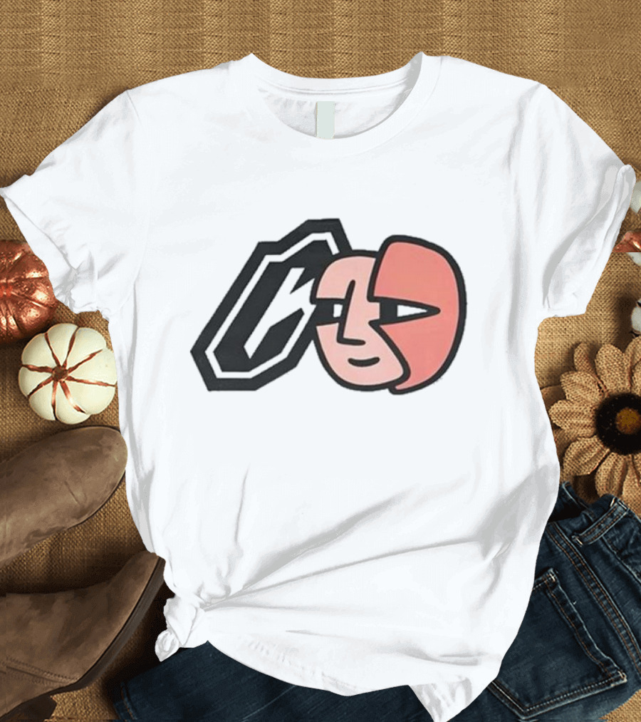 Collective Bikes X Lorem Iconic Face and Abstract Shape T-Shirt
