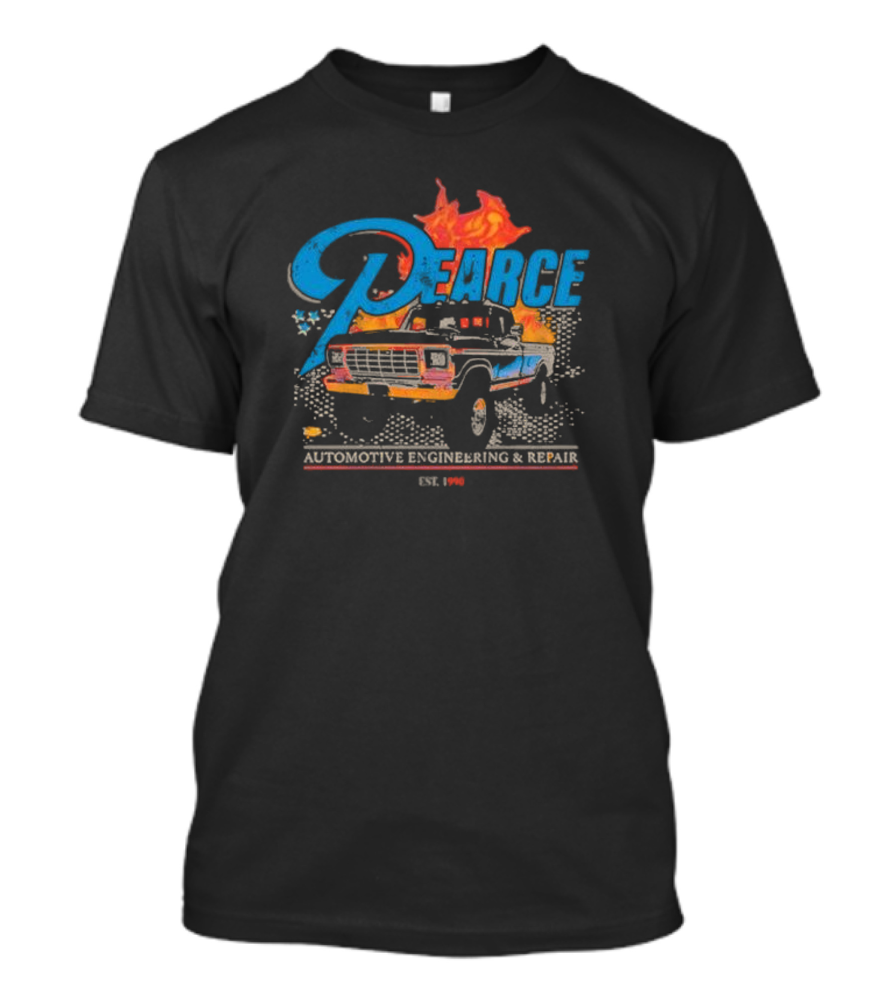 Pearce Automotive Engineering And Repair Truck Fire Est. 1996 T-Shirt