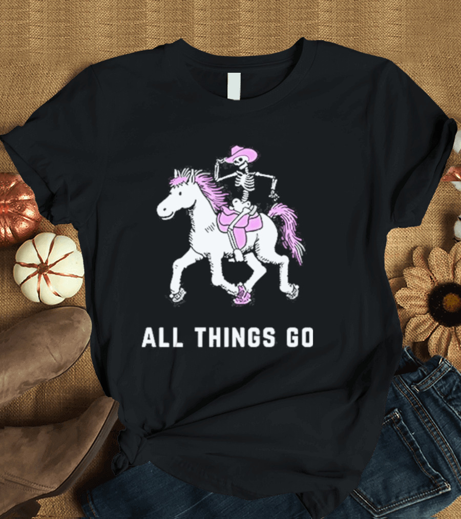 All Things Go Music Festival Skeleton Pony NYC Riding T-Shirt