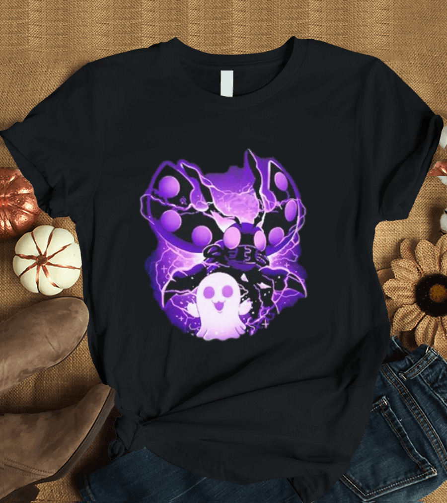 Digi Intelligence Vanilla Moth and Ghost Lightning Purple Aesthetic T-Shirt