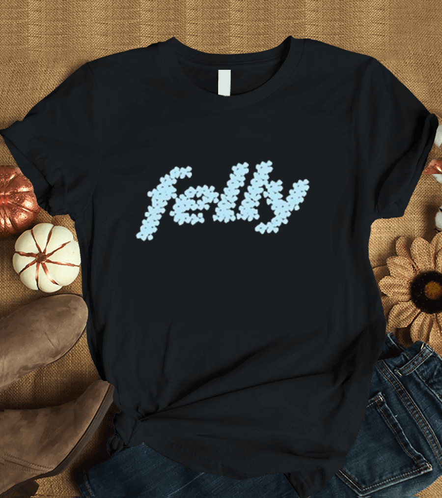 Felly 2024 Text Design with Floral T-Shirt