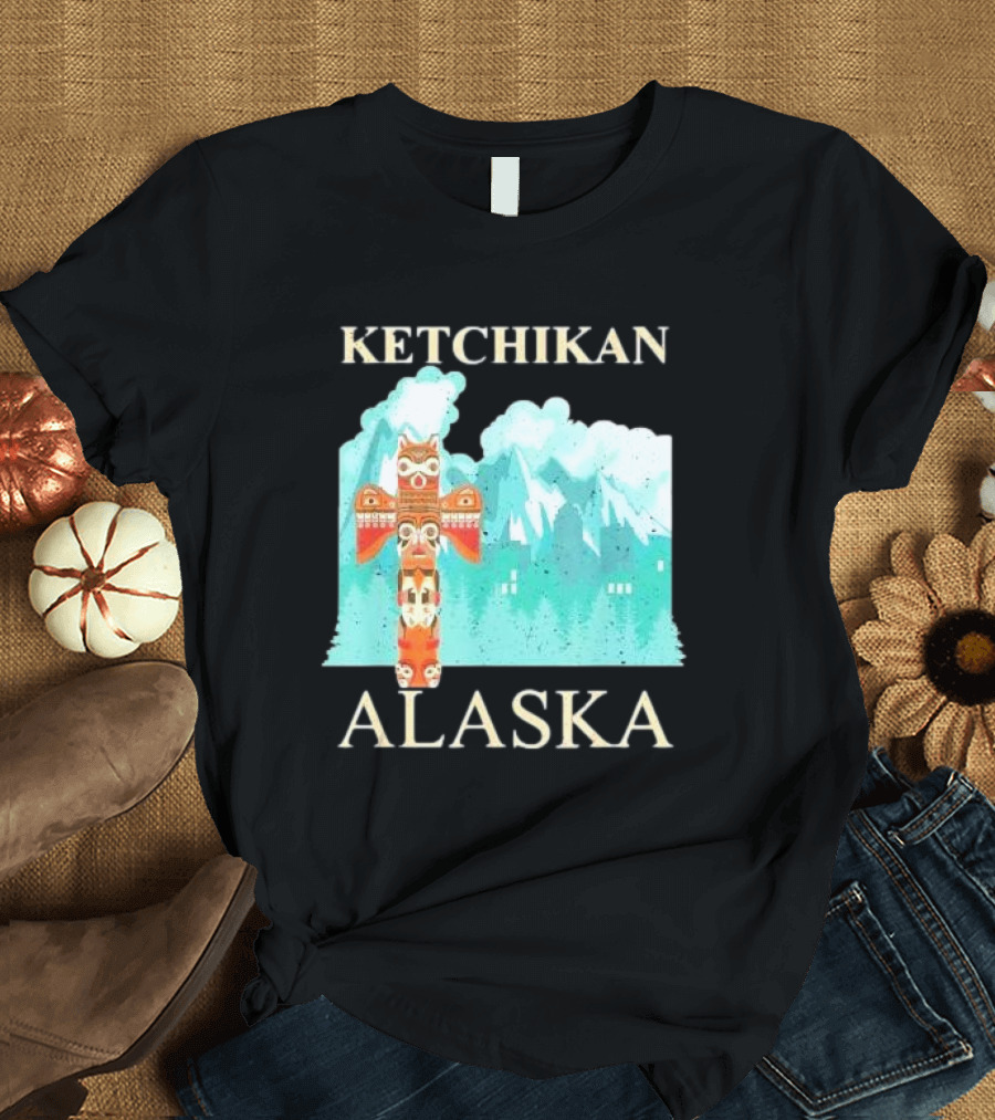 Ketchikan Alaska Native American Indian Totem T-Shirt
