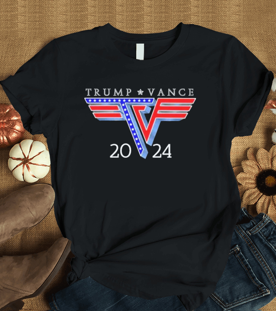 Trump Vance 2024 TV Stars and Stripes USA Colors T-Shirt