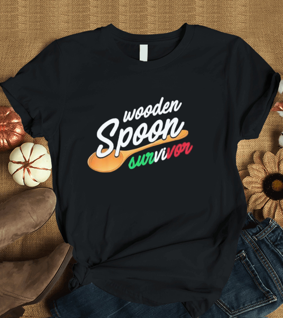 Wooden Spoon Survivor Italian Food Lovers T-Shirt