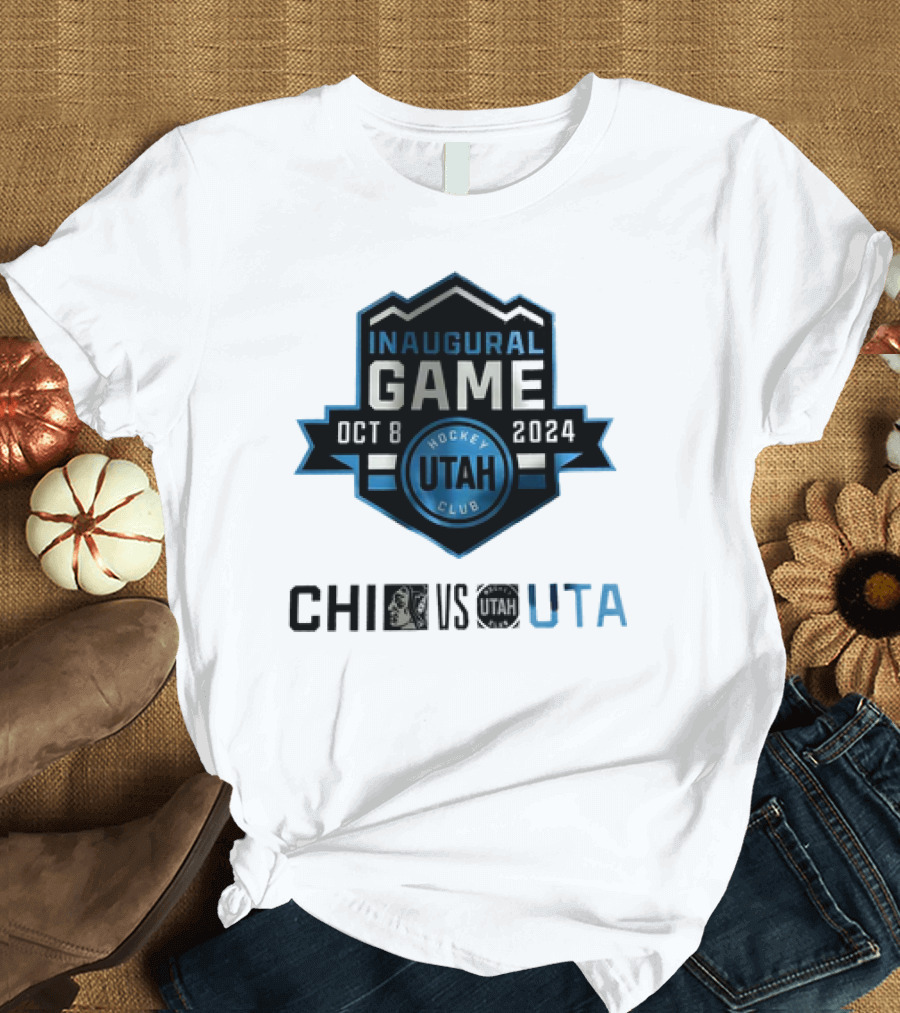 Utah Hockey Club Inaugural Game Oct 8 2024 Chi vs Utah T-Shirt