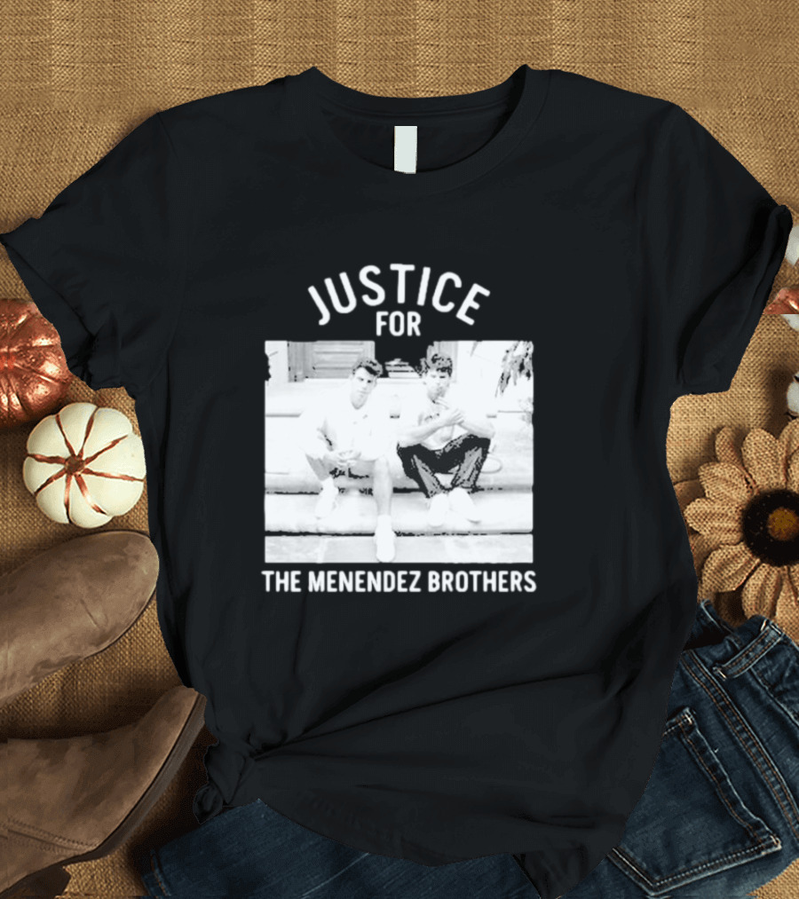 Justice for the Menendez Brothers Vintage Style Court Case Retro Appeal T-Shirt