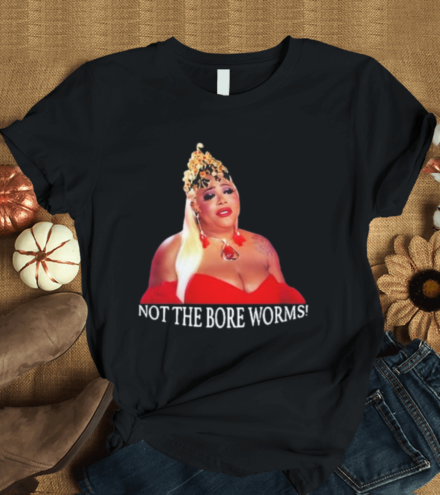 Katya Zamo TS Madison Not the Bore Worms Iconic Red Dress T-Shirt