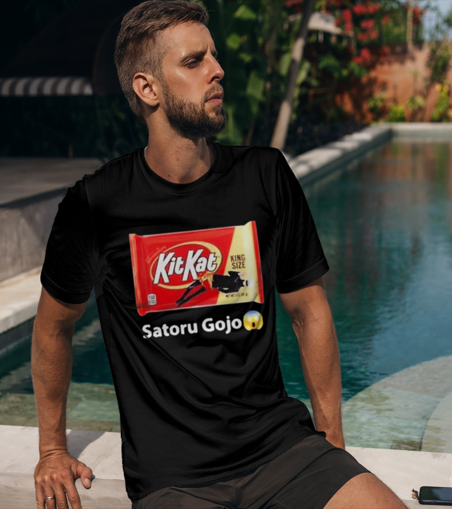 Satoru Gojo 😮 Kit Kat King Size T-Shirt