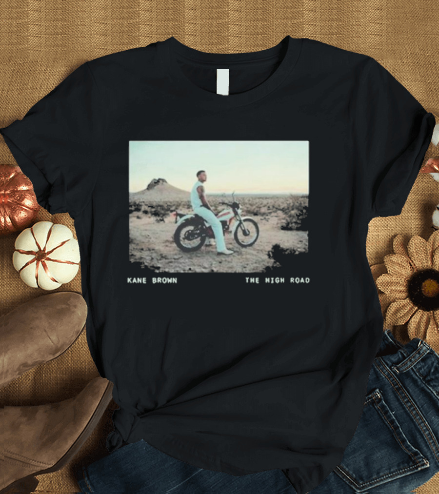 Kane Brown The High Road Desert Motorcycle Scene T-Shirt