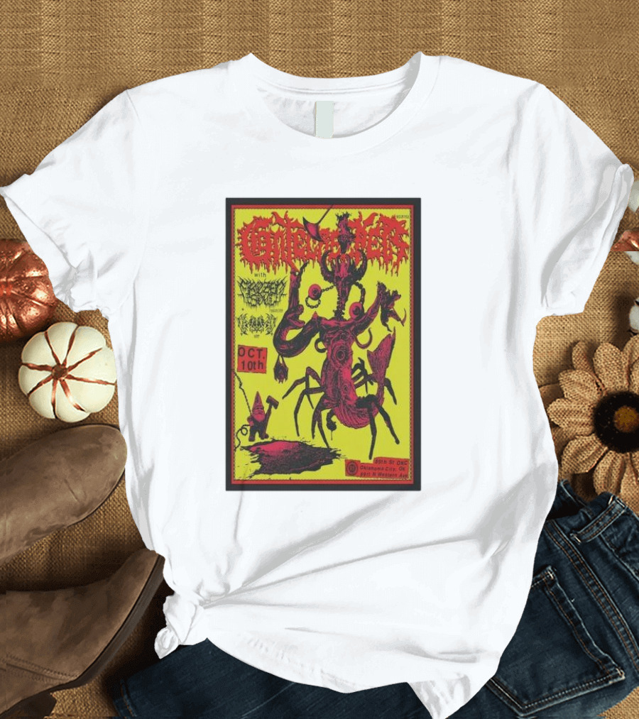 Gatecreeper with Death Metal Bands October 10th 89th Street OKC Oklahoma City OK T-Shirt