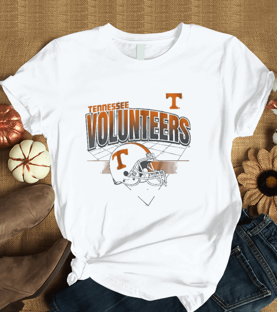 Tennessee Volunteers Football Helmet Knoxville Grid T-Shirt