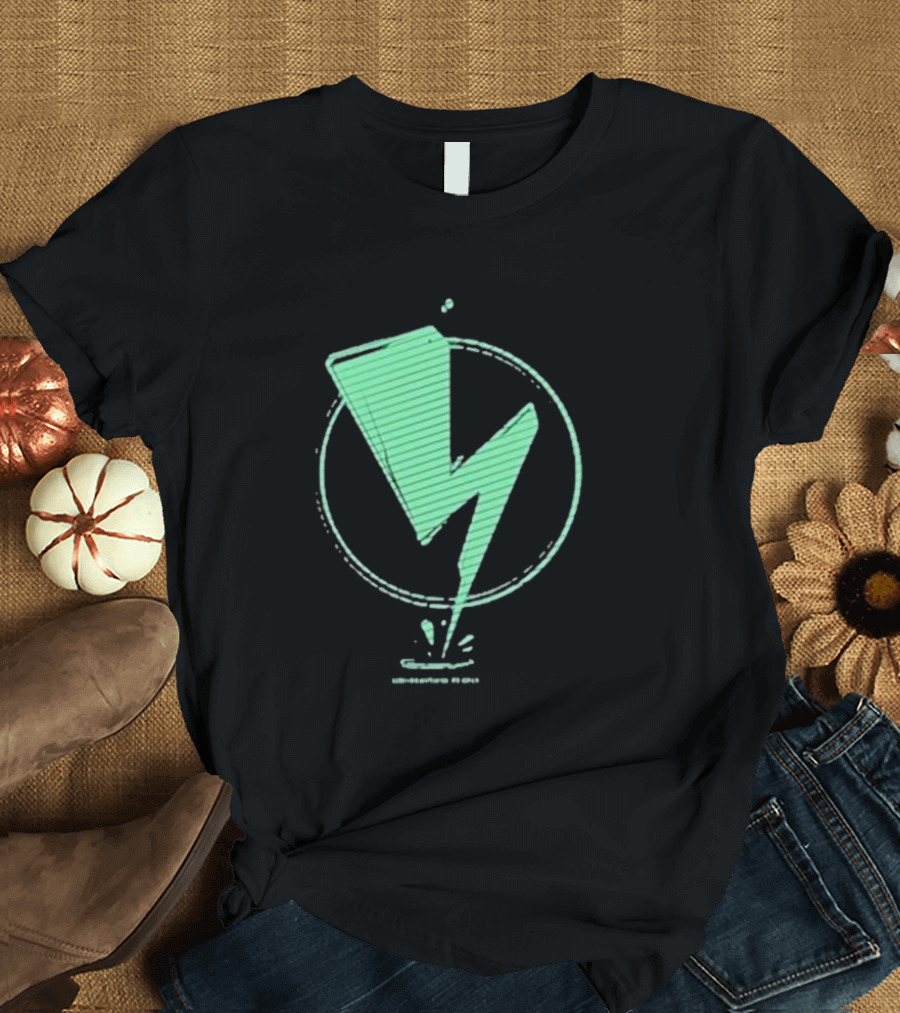 Sim The Beautiful People Lightning Bolt Circle T-Shirt