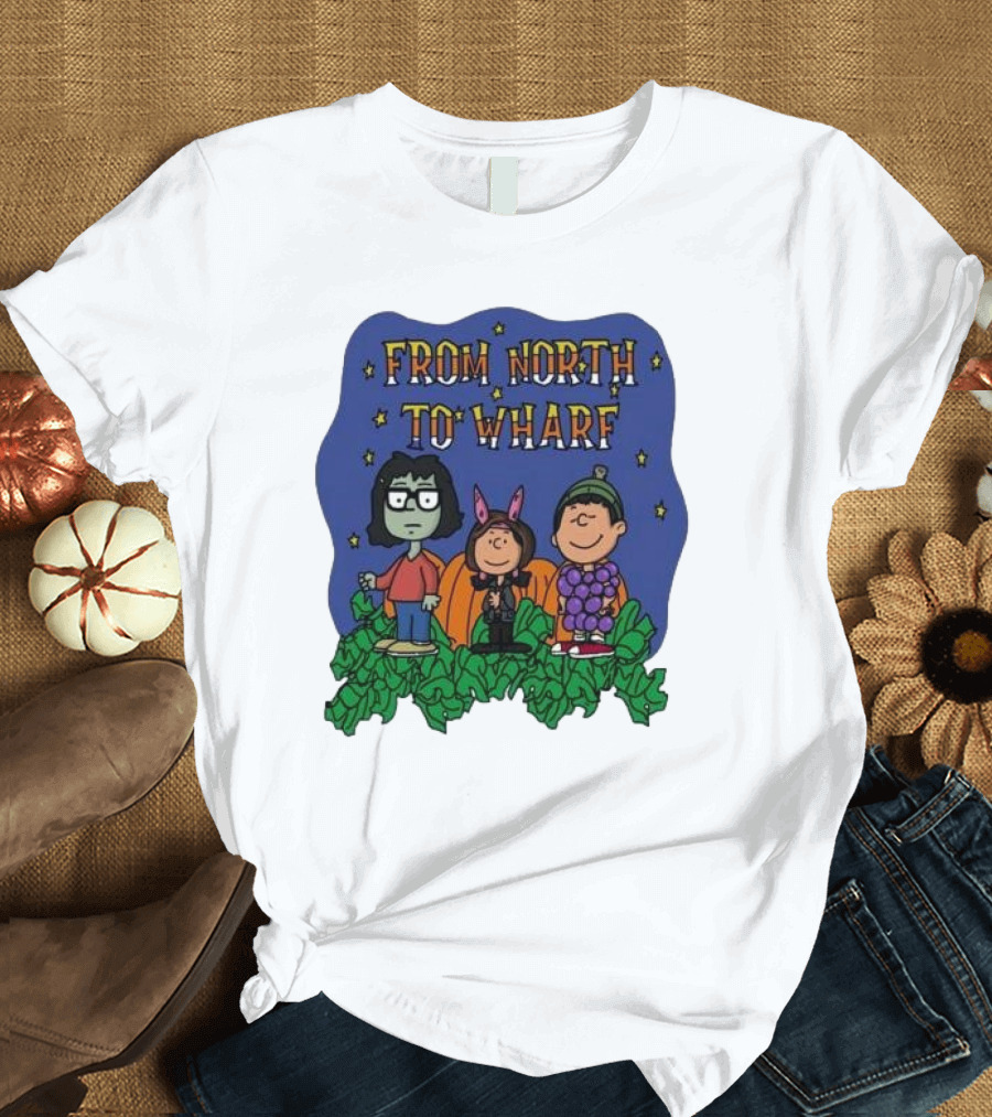 From North To Wharf Peanuts Characters Halloween Costumes T-Shirt