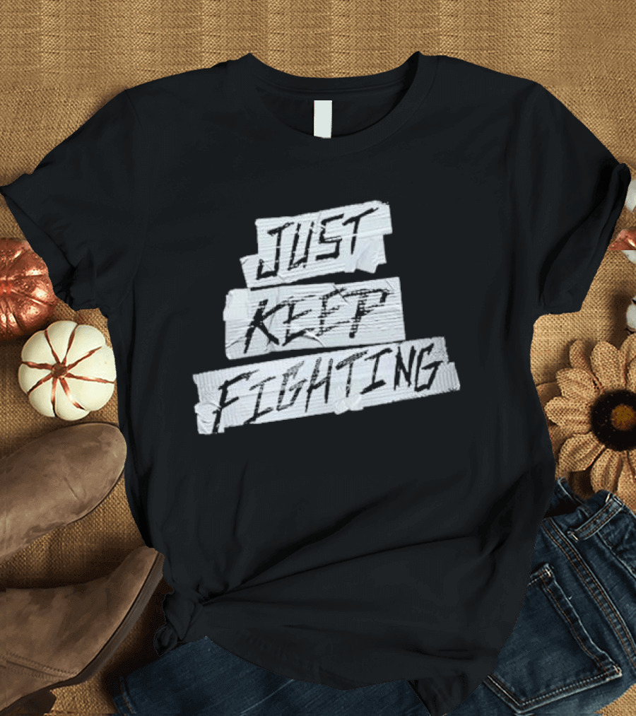 Kevin Owens Just Keep Fighting Blackout T-Shirt