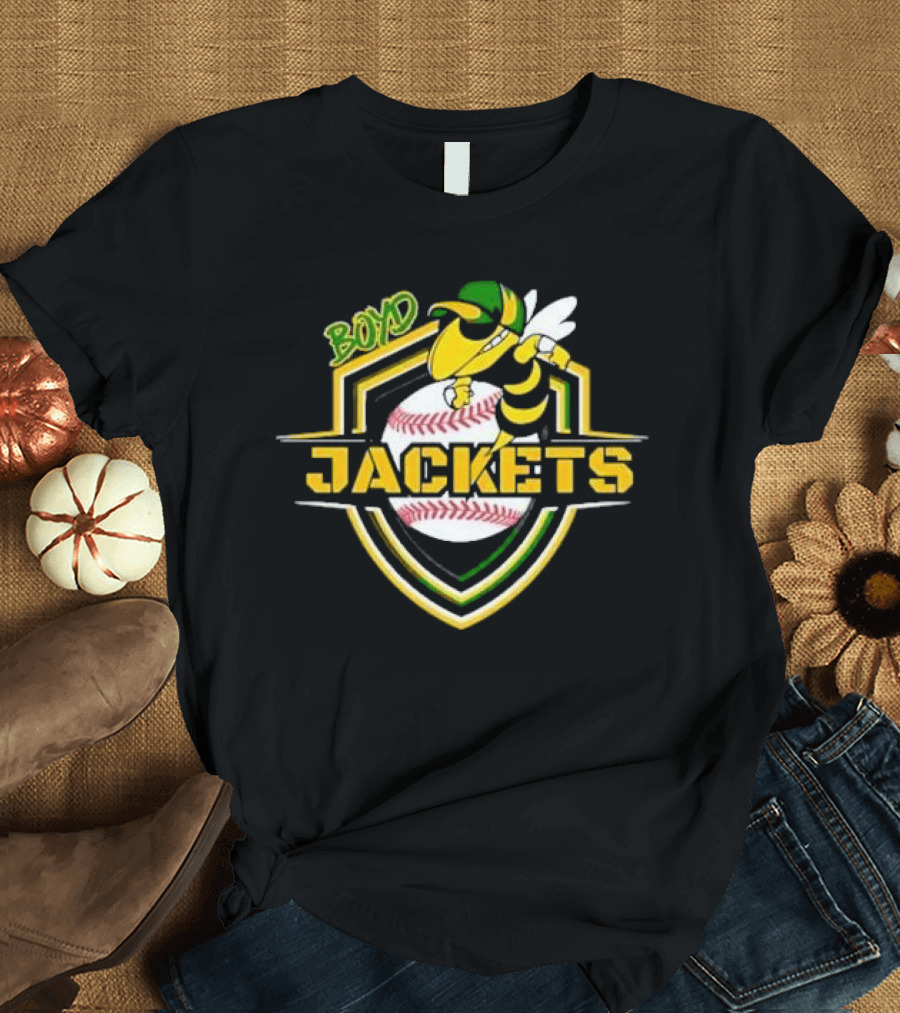 Boyd Jackets Yellowjackets Baseball T-Shirt