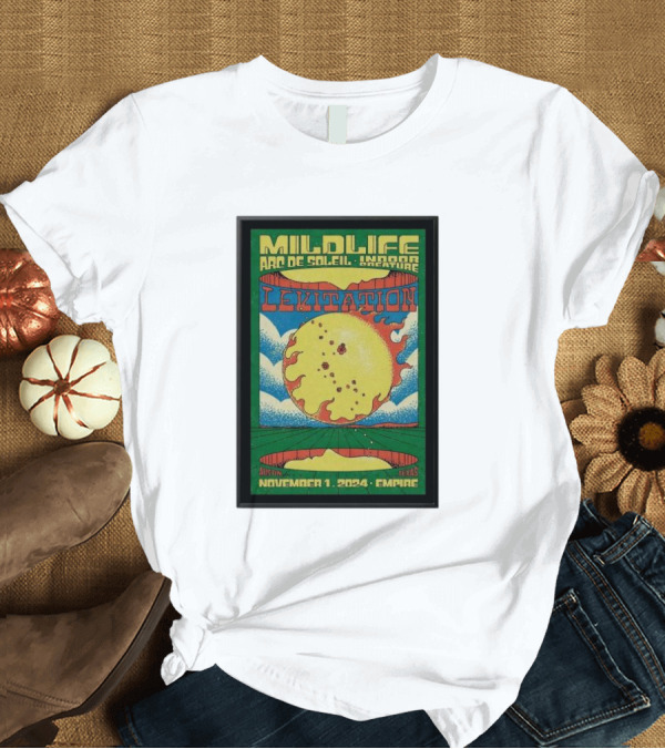T-Shirt: Mildlife Arc de Soleil Levitation Austin Texas November 1 2024 Empire T-Shirt Mildlife Arc de Soleil Levitation Austin Texas November 1 2024 Empire T-Shirt
