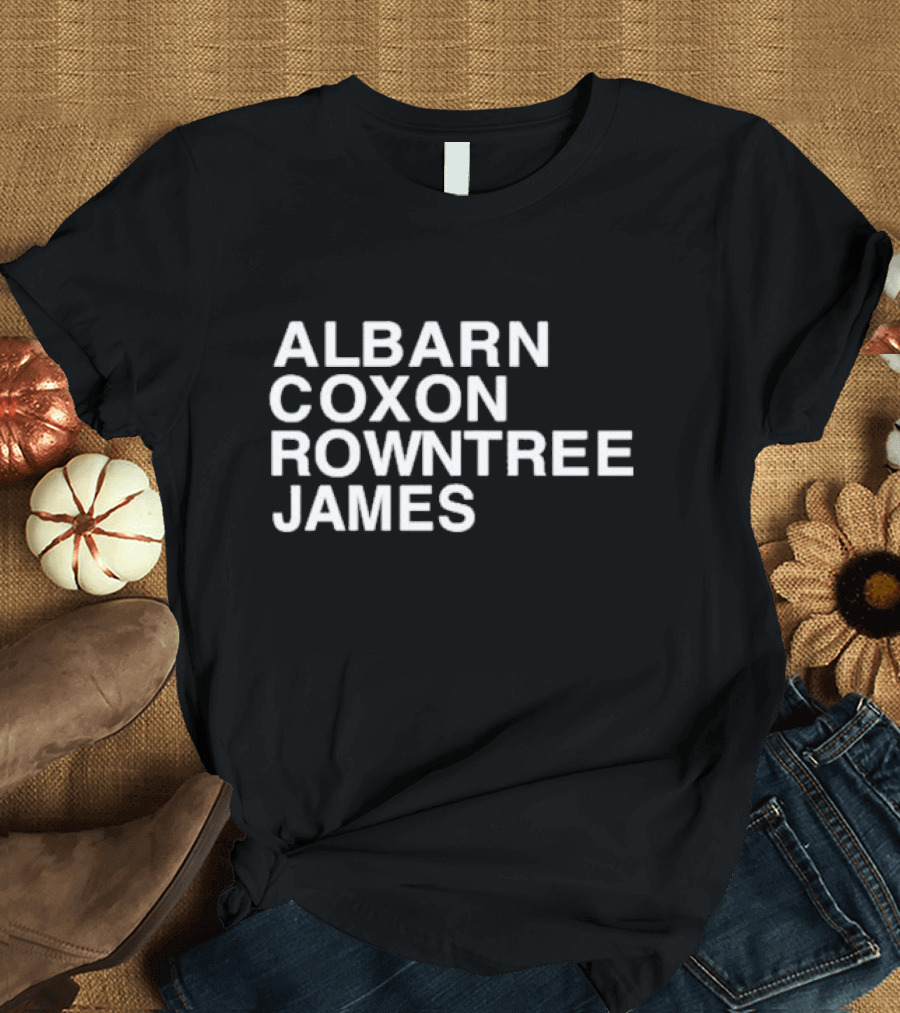 Albarn Coxon Rowntree James Blur Band Members Recognition T-Shirt