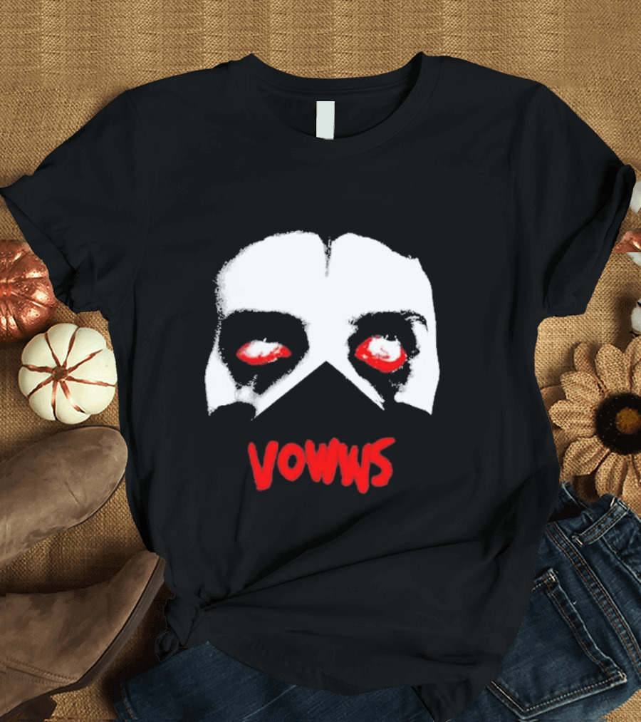 Vowws Hollow Face Red Eyes T-Shirt