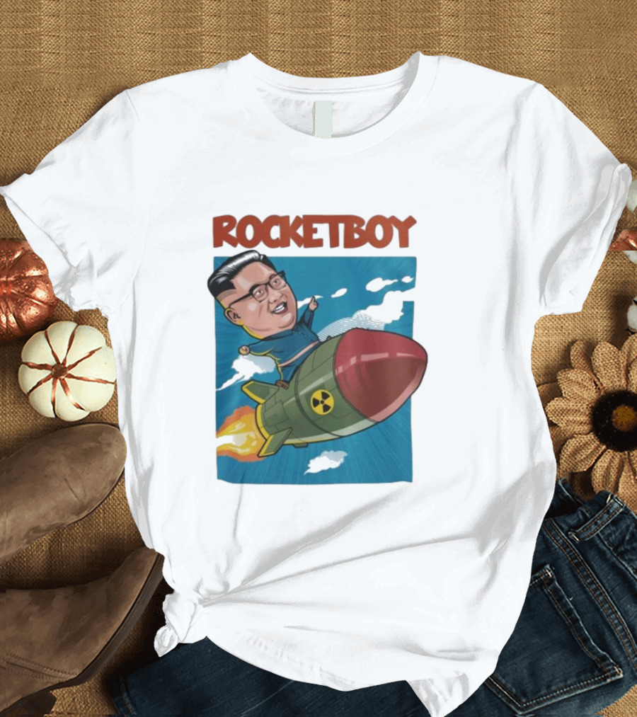 ROCKETBOY Kim Jong Un Riding Missile T-Shirt