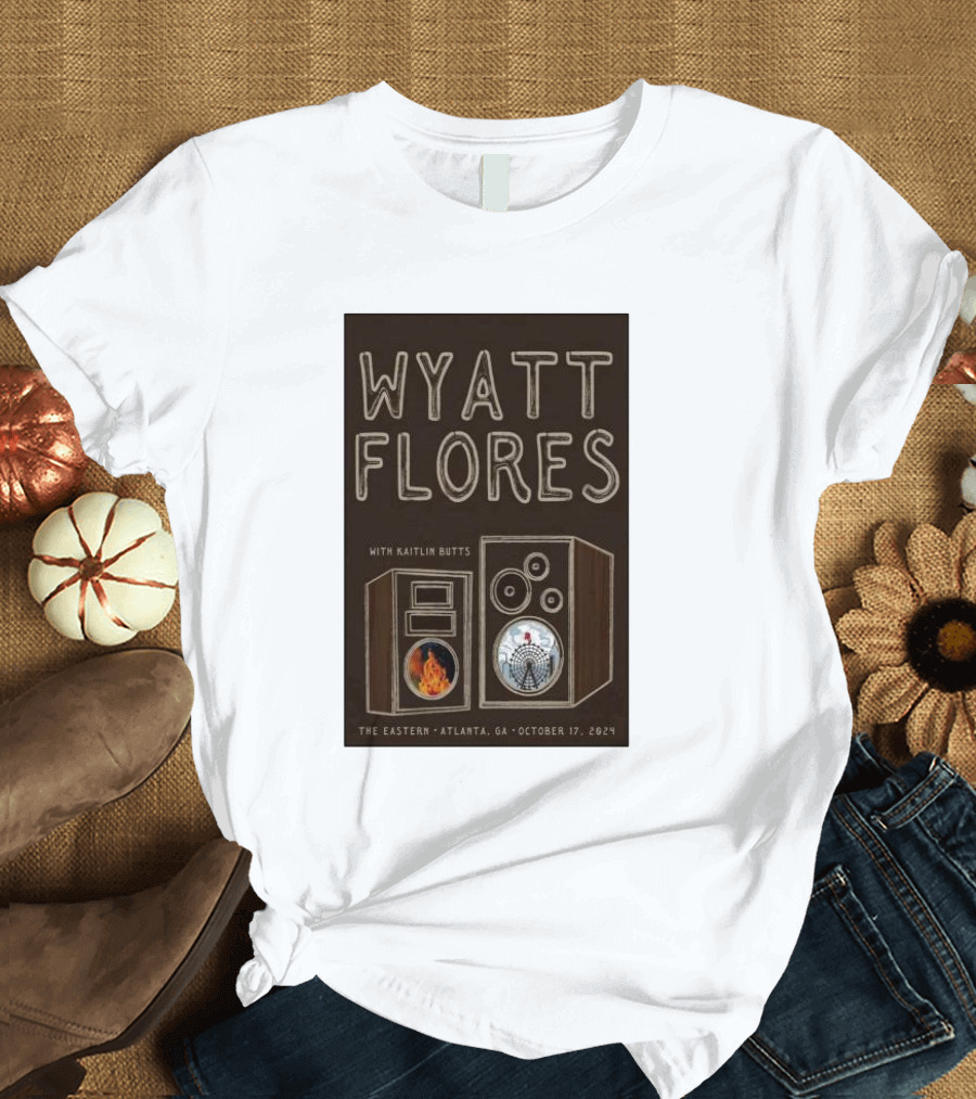 Wyatt Flores with Kaitlin Butts October 17 2024 The Eastern Atlanta GA Speaker T-Shirt