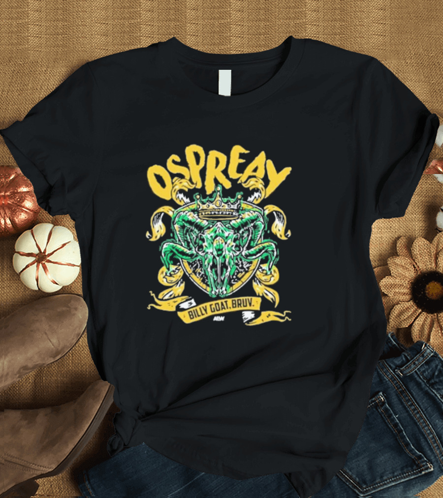Ospreay Billy Goat, Bruv ADW Crowned Skull T-Shirt