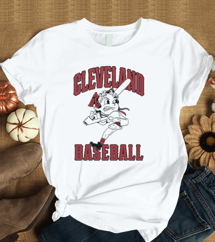 Cleveland Baseball Retro Chief Wahoo Character T-Shirt