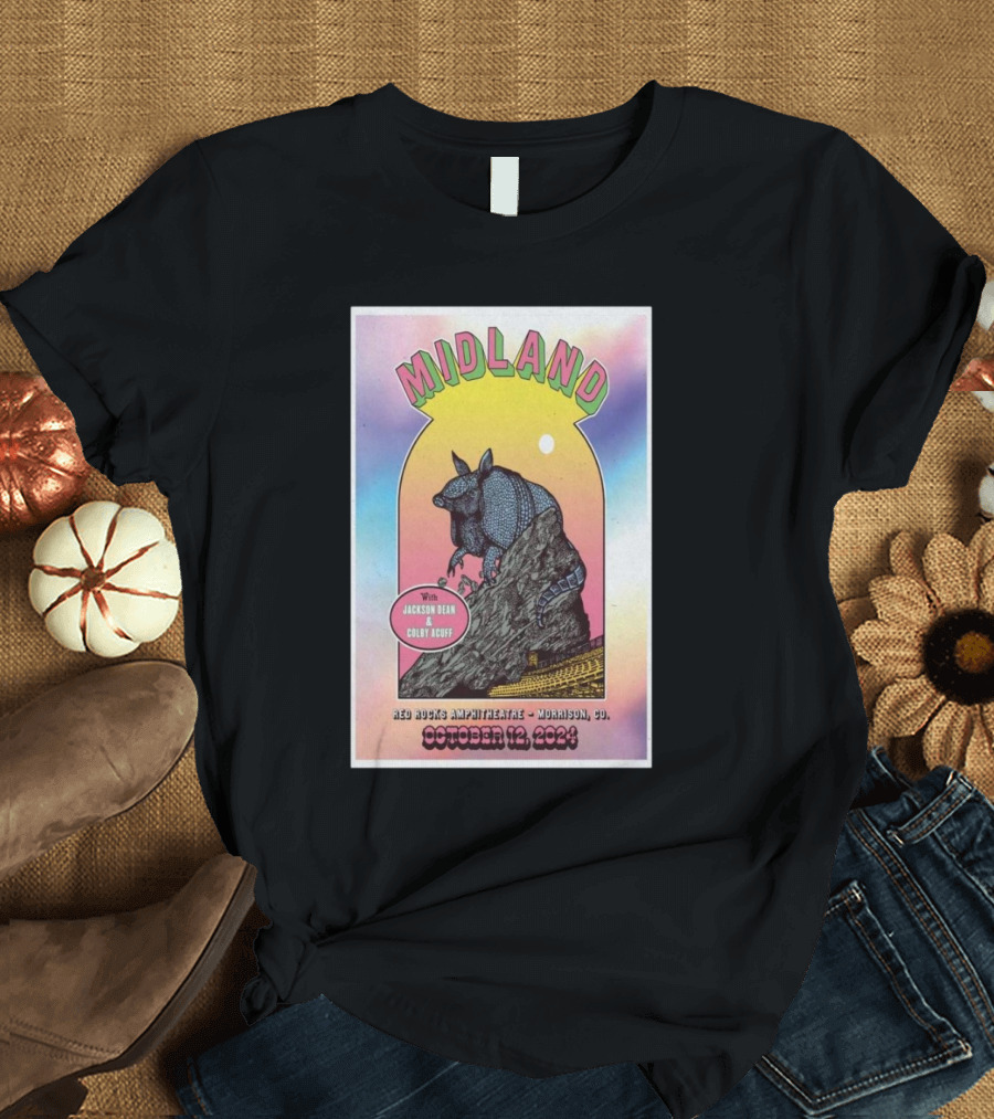 Midland with Jackson Dean and Corey Kent Red Rocks Amphitheatre Morrison CO October 12 T-Shirt