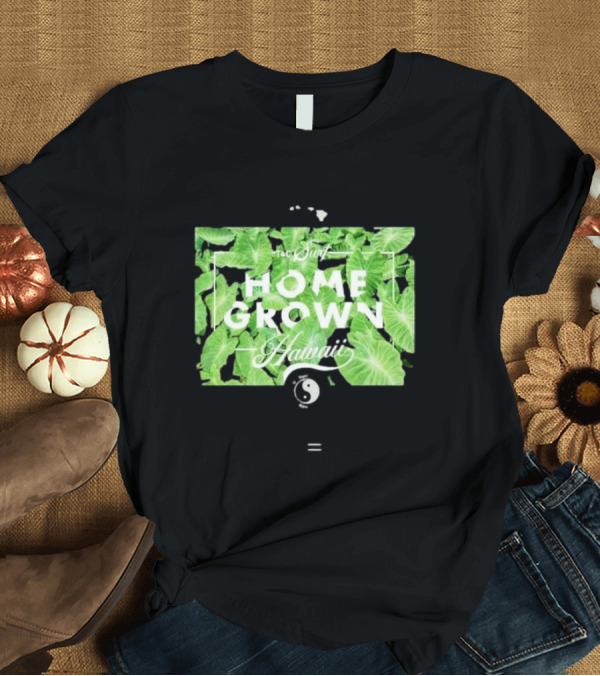 T-Shirt: T&C Surf Homegrown Hawaii Yin Yang Tropical Leaves T-Shirt T&C Surf Homegrown Hawaii Yin Yang Tropical Leaves T-Shirt