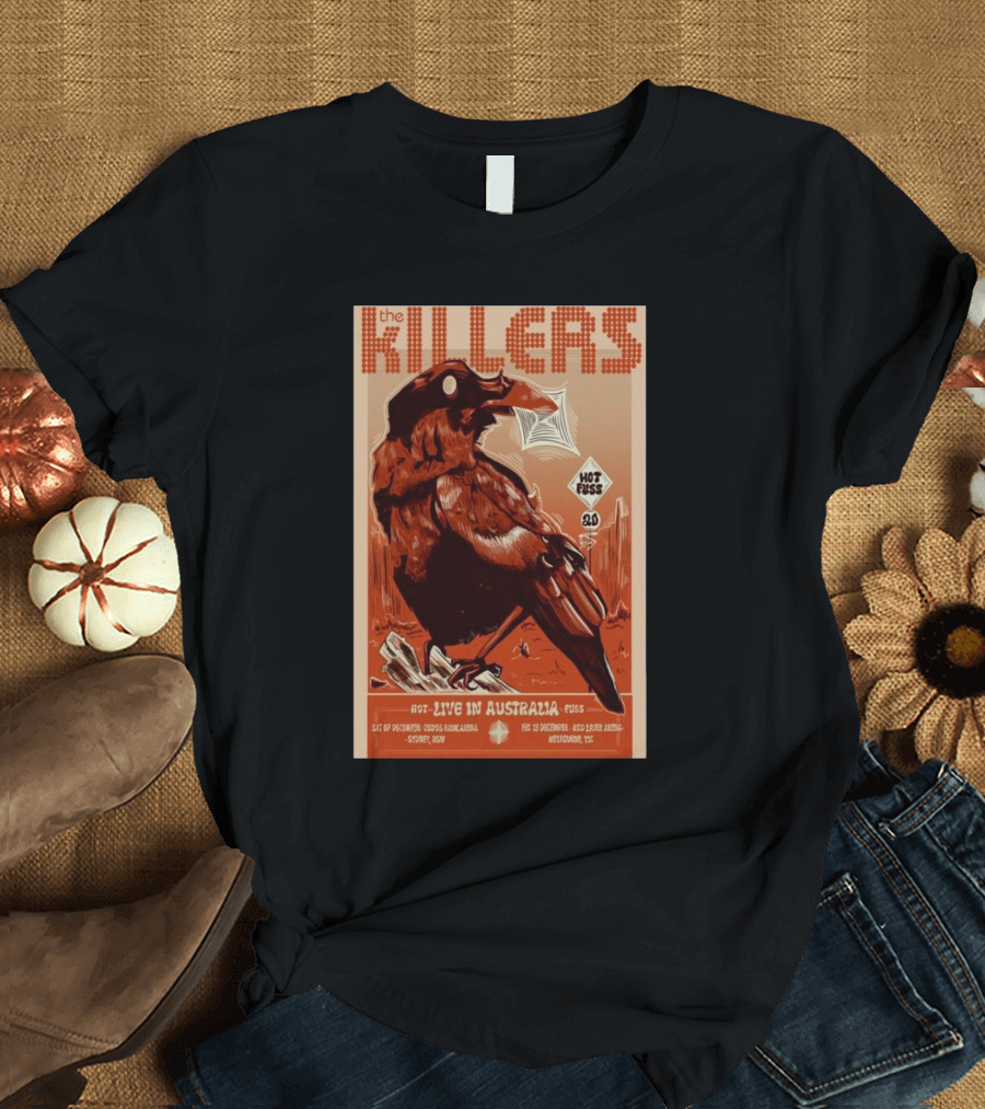 The Killers Hot Fuss Live in Australia Dec 13 2024 Rod Laver Arena Melbourne T-Shirt