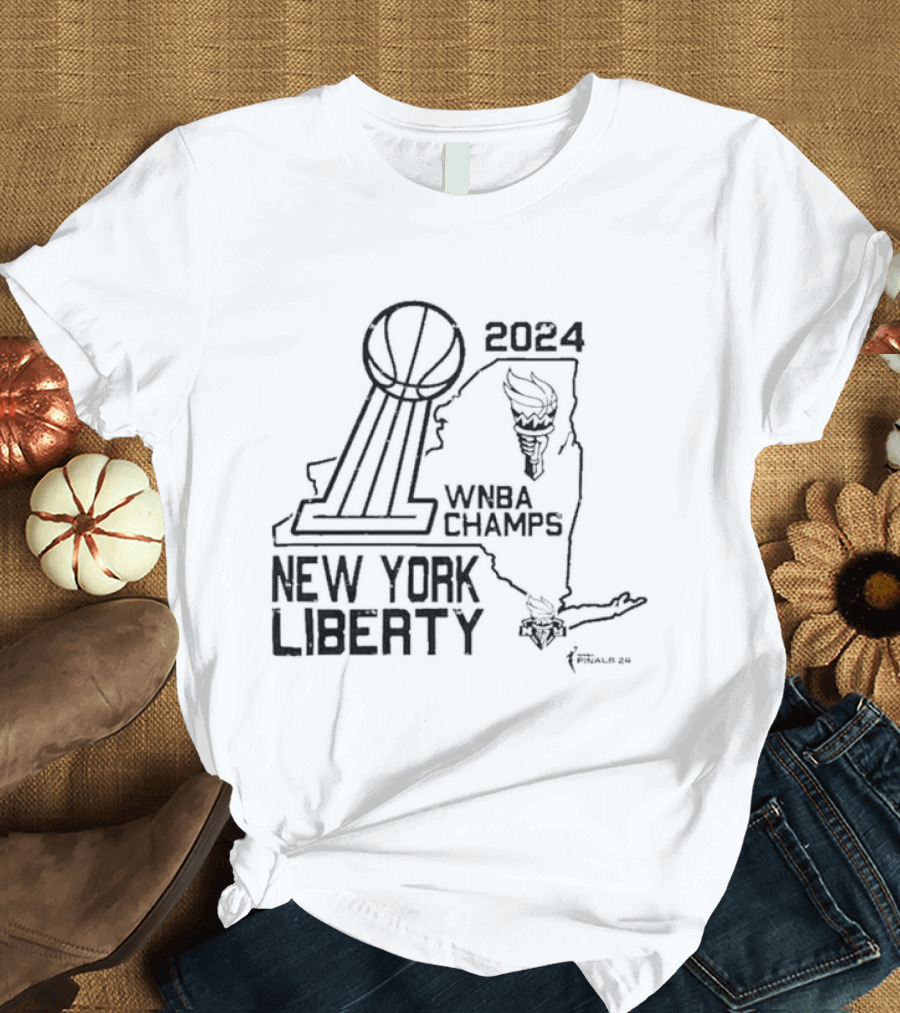 New York Liberty 2024 WNBA Champs Finals Champions Hometown Essentials T-Shirt