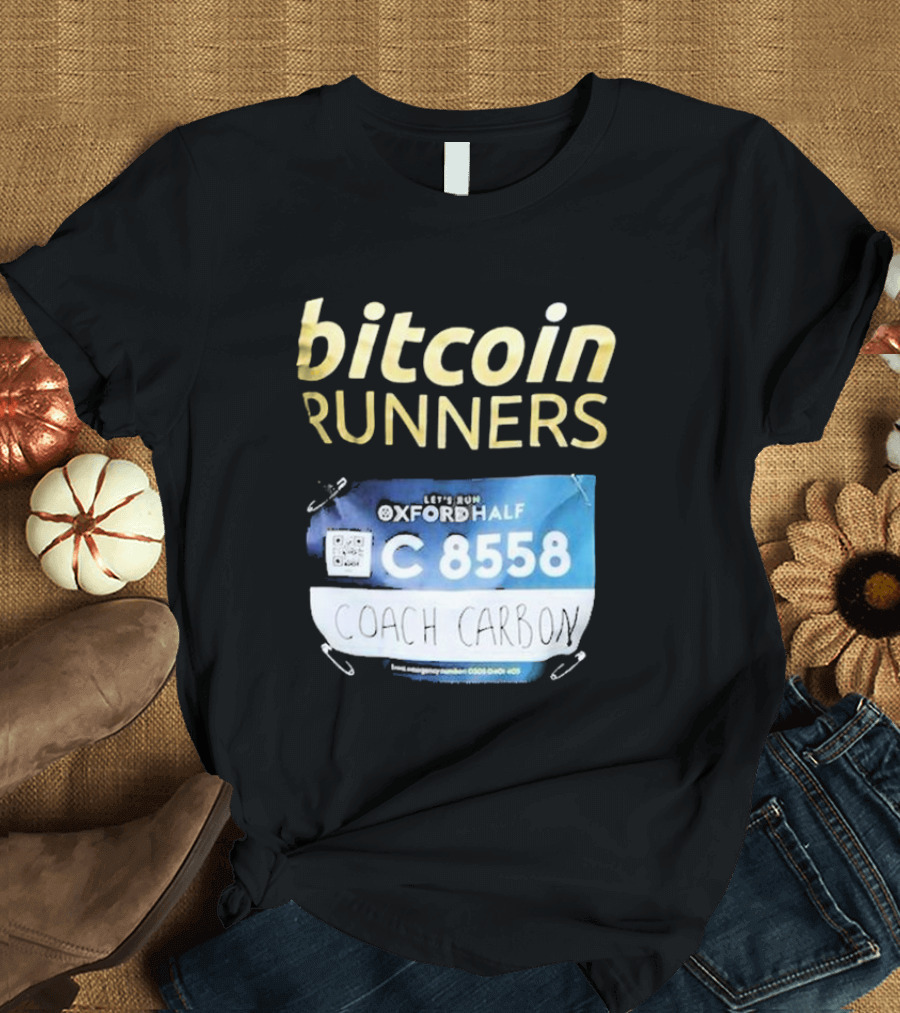 Bitcoin Runners Oxford Half C 8558 Coach Carbon T-Shirt