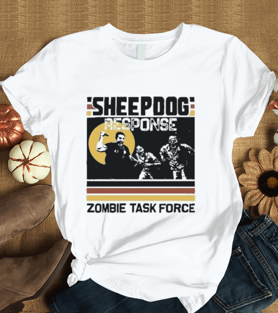 Tim Kennedy Sheepdog Response Zombie Task Force Team Badge T-Shirt