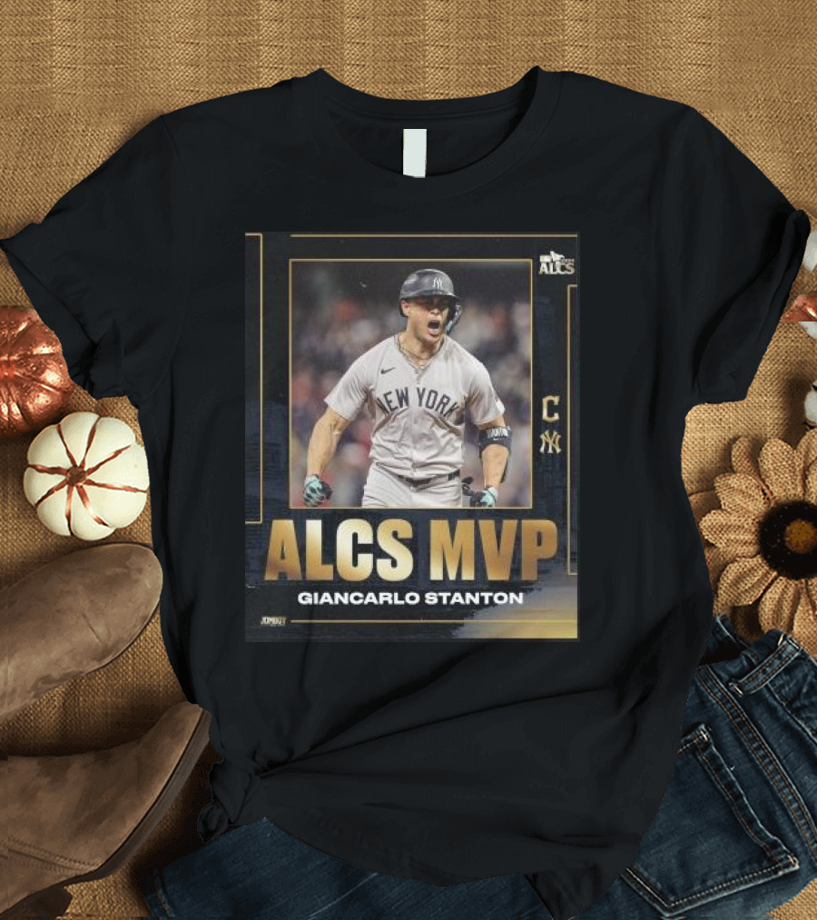 ALCS MVP Giancarlo Stanton New York Yankees Baseball T-Shirt