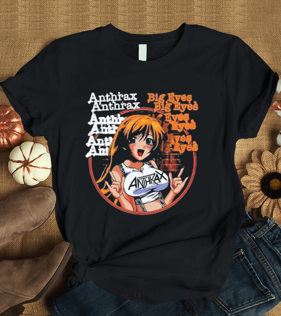 Anthrax Big Eyes 2024 Anime T-Shirt
