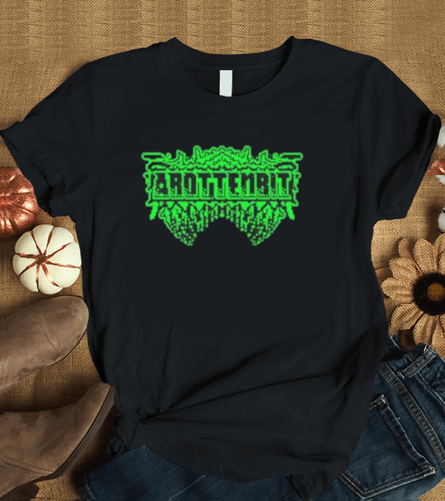 Arottenbit Acid Green Pixel T-Shirt