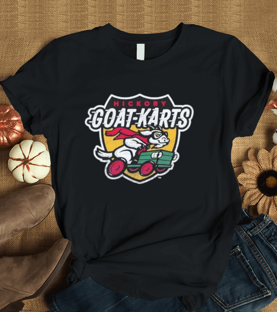 Hickory Goat-Karts Racing Mascot Shield T-Shirt