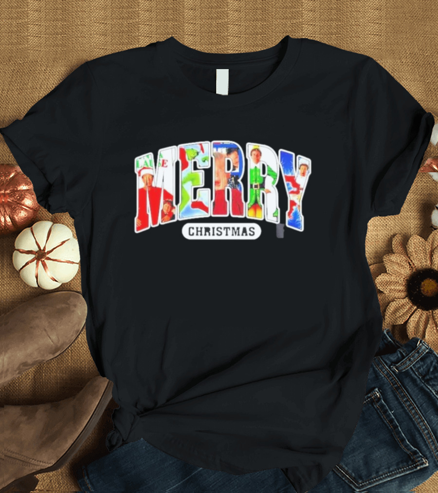 Merry Christmas Home Alone Grinch 90s Movies T-Shirt