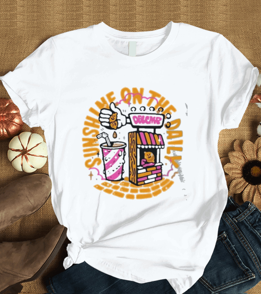 Doublecamp Daydream Sunshine On The Daily Dumplings Drink Stand T-Shirt