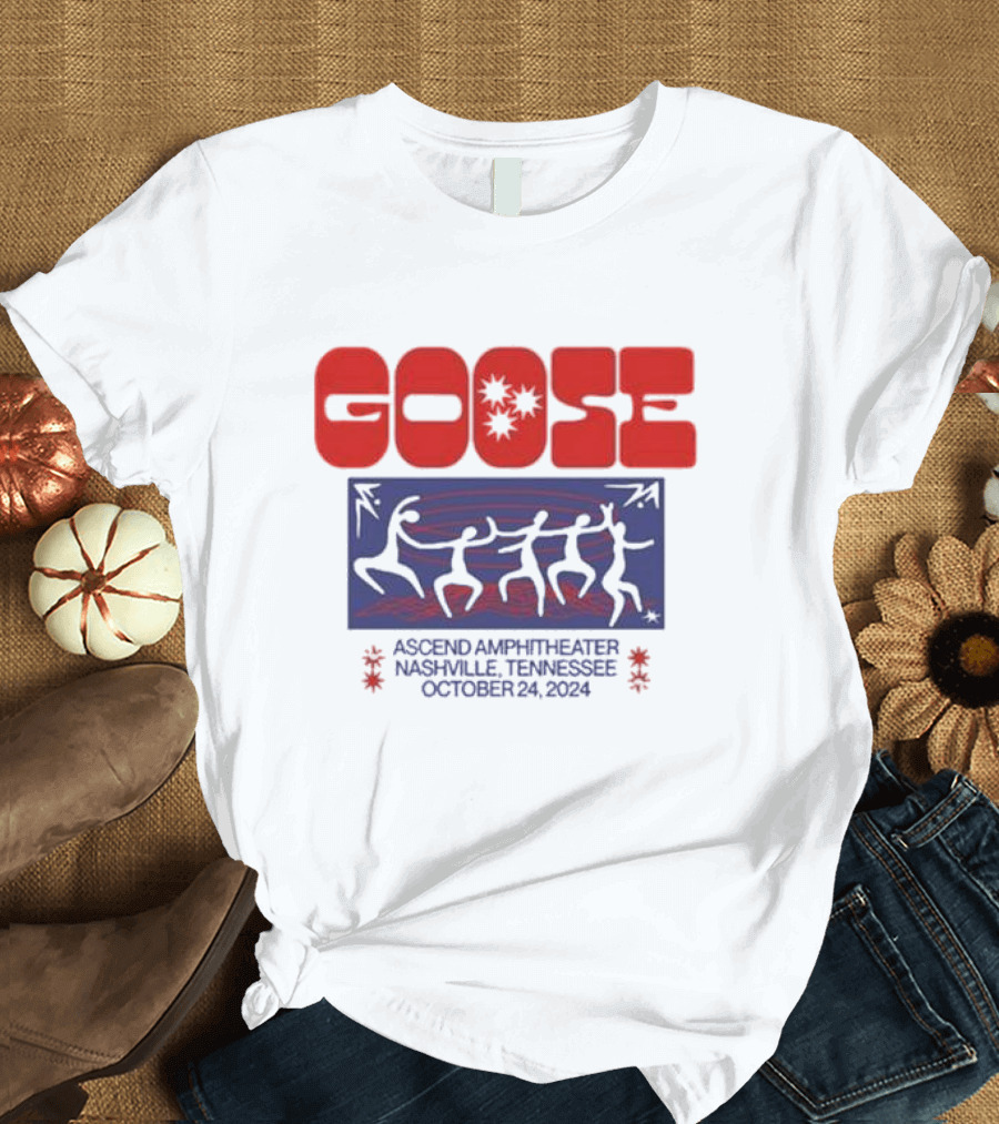 Goose Ascend Amphitheater Nashville October 24 2024 Dancing Figures T-Shirt