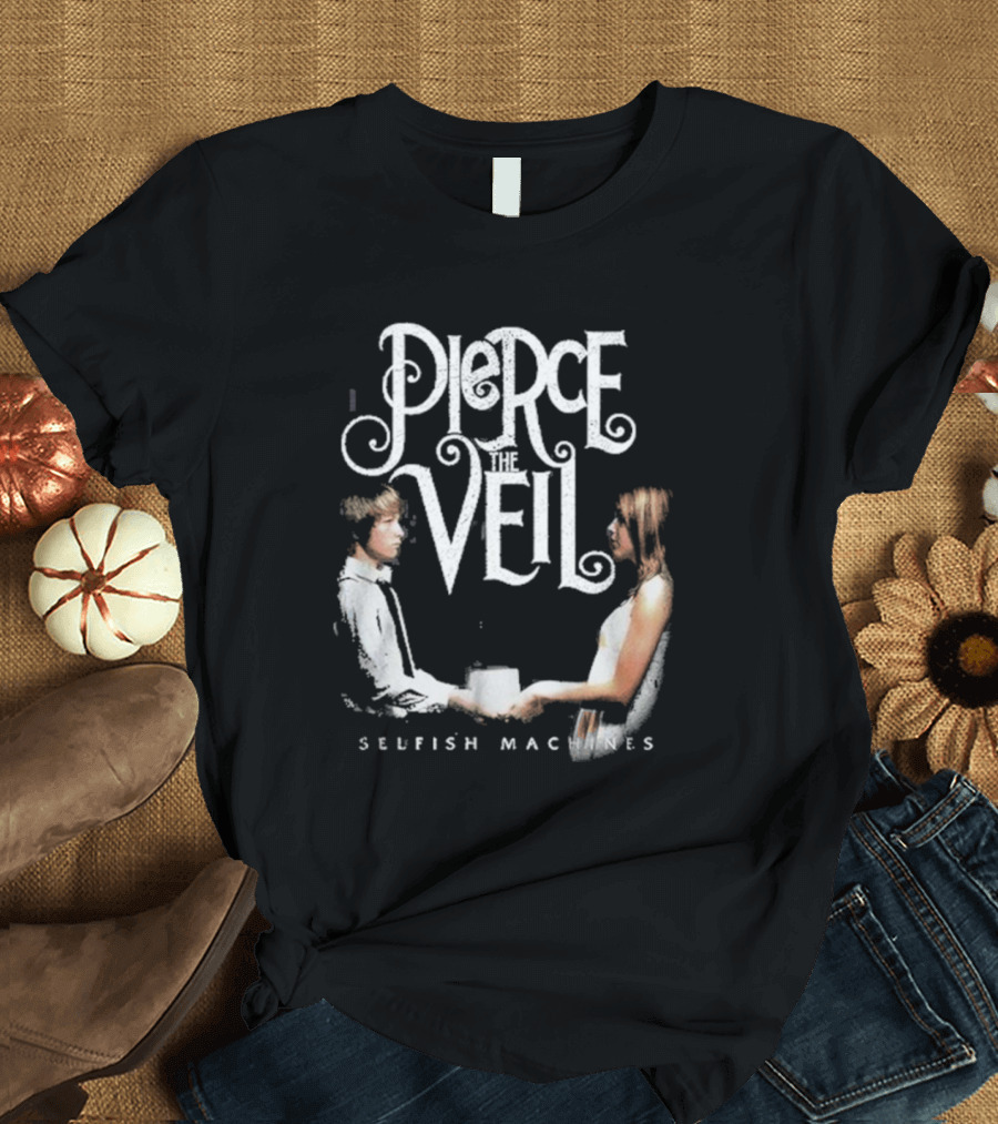Pierce The Veil Selfish Machines 2024 Two People Holding Hands T-Shirt