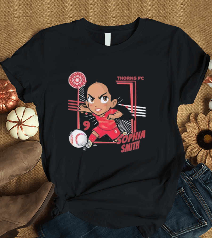 Sophia Smith #9 Portland Thorns FC Chibi Stadium Essentials T-Shirt
