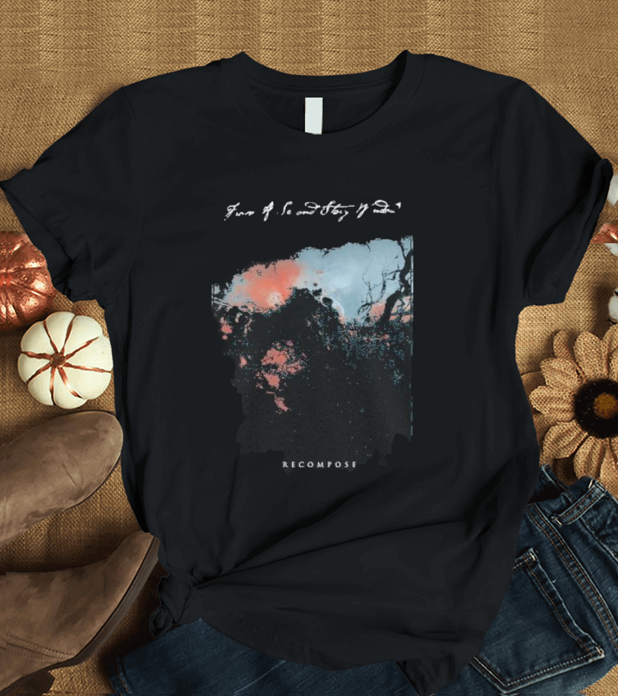 From A Second Story Window Recompose Abstract Landscape T-Shirt