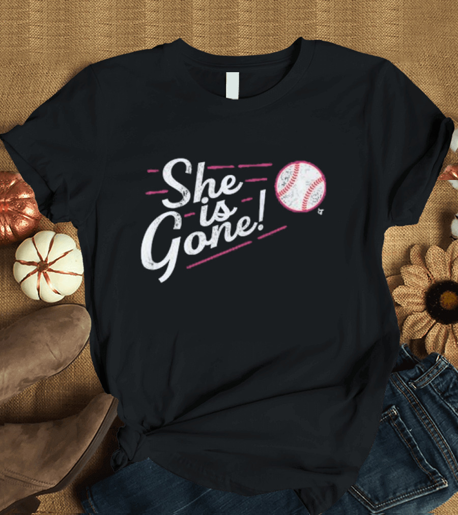 She Is Gone Baseball Los Angeles T-Shirt