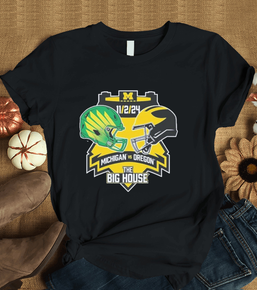 Michigan vs Oregon The Big House 11 2 24 T-Shirt