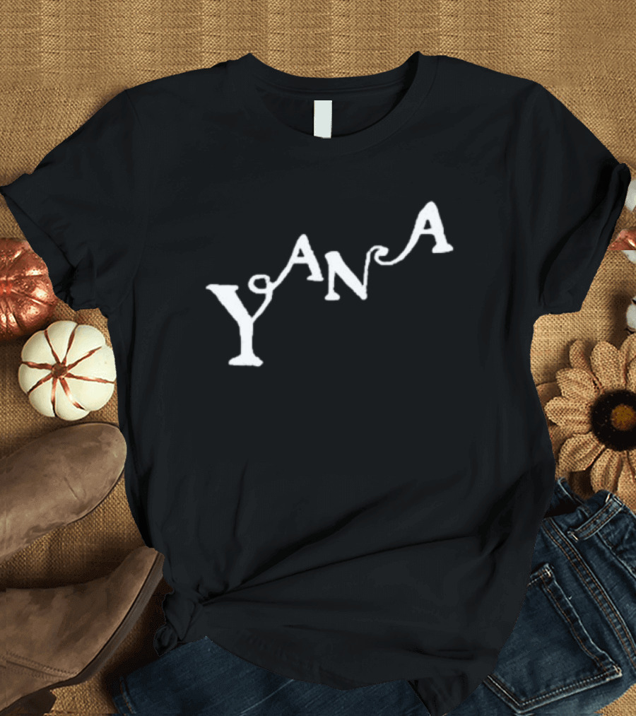 Yana Amy Curved Typography T-Shirt