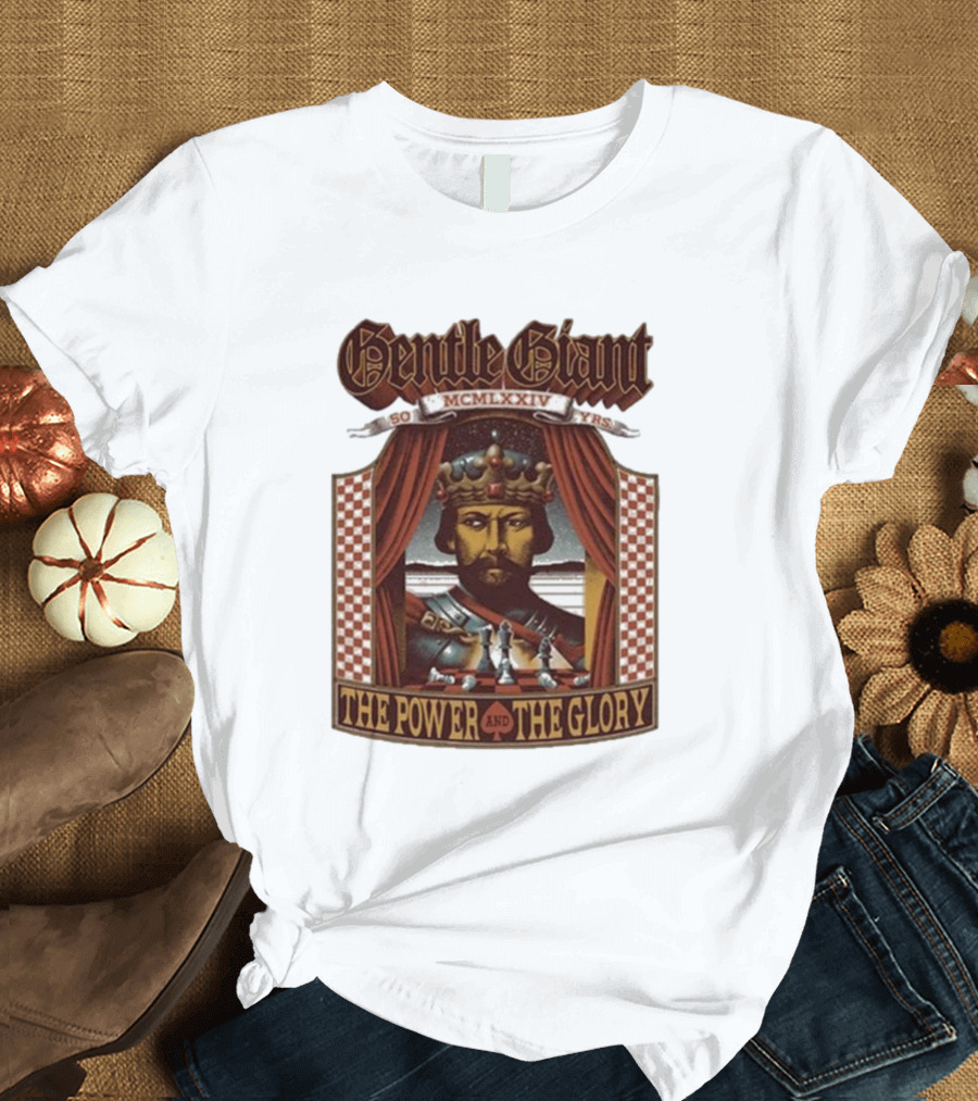 Gentle Giant 50th Anniversary MCMLXXIV The Power and The Glory T-Shirt